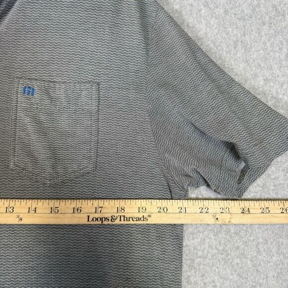 Travis Mathew Mens Size Large Pullover Golf Shirt Polo Gray Short Sleeves - Picture 3 of 8